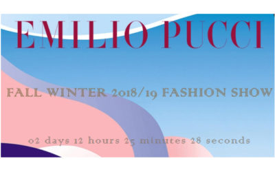 EMILIO PUCCI（エミリオ・プッチ）2018-19秋冬コレクション・ランウェイショー　ライブストリーミング