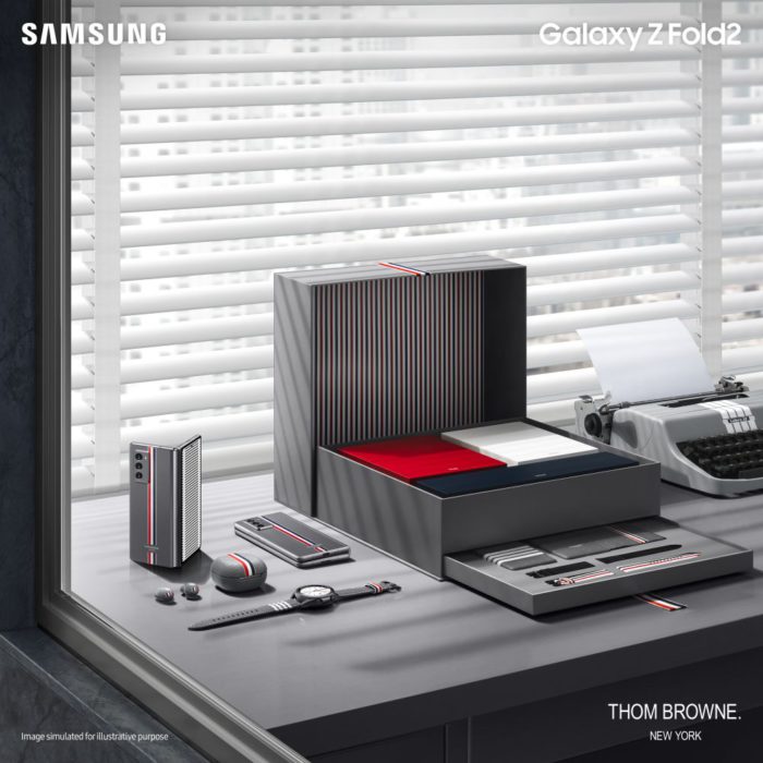GalaxyとThom Browneのコラボ、「Galaxy Z Fold2 Thom Browne Edition」が日本で発売