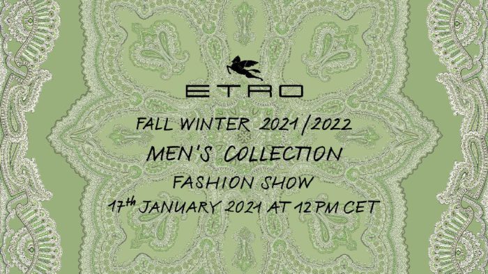 「ETRO（エトロ）」2021-22年秋冬メンズコレクション・ランウェイショー　ライブストリーミング