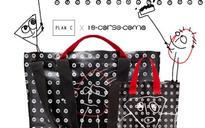 「Plan C」、「10 Corso Como(ディエチコルソコモ)」とのコラボトートバッグが発売　アイコンキャラと総柄グラフィックをミックス