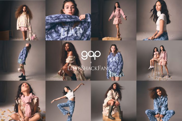 「Gap（ギャップ）」、日本初上陸となる「LoveShackFancy（ラブシャックファンシー）」とのコラボコレクション発売