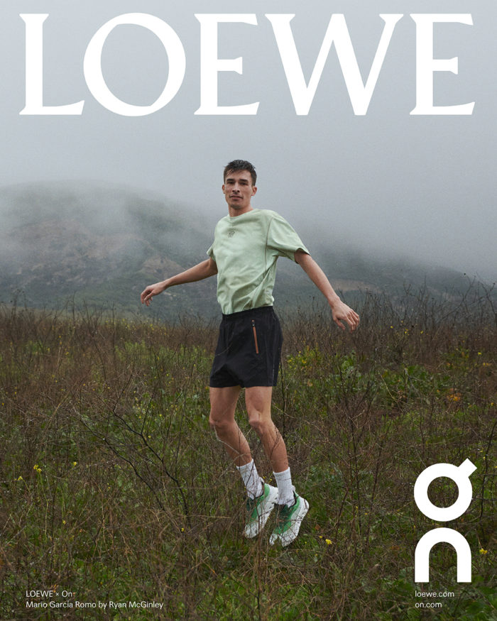 「LOEWE（ロエベ）」と「On」のコラボ新コレクションが発売　アクティブウェアやシューズなど幅広く