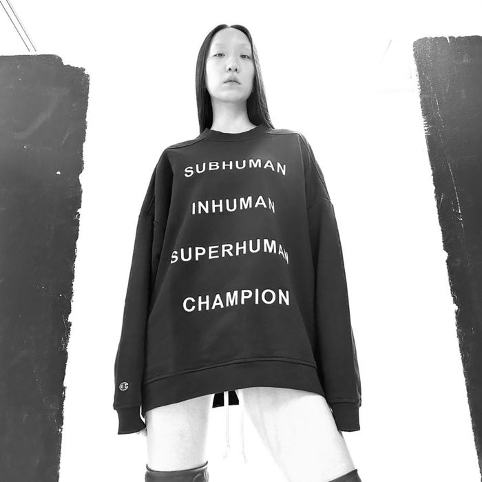 Rick Owens（リック・オウエンス）、Champion（チャンピオン）との最新コラボコレクションを発表