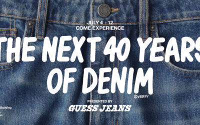 GUESS JEANS「THE NEXT 40 YEARS OF DENIM」開催　40年のデニム進化を没入体験、来場者にはデニムトートの特典も
