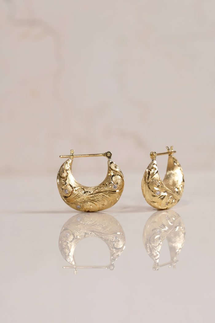 アラベスクダイヤモンドピアス