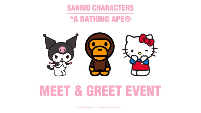 A BATHING APE® × サンリオ クロミ&ハローキティとのスペシャルコラボを発表