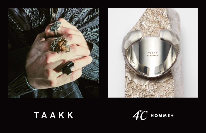 「4℃ HOMME+」、森川拓野氏の「TAAKK(ターク)」と協業