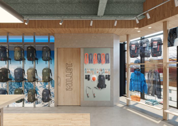 「MILLET（ミレー）」、渋谷に旗艦店オープン　フレンチアルプスの山小屋をイメージ