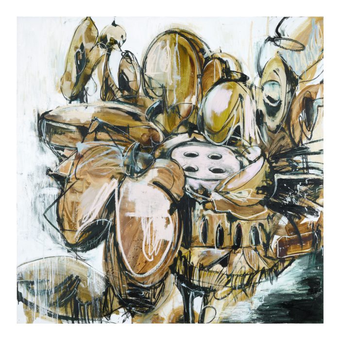 Colosseo, Oil and oil stick on canvas (C)︎SHUN SUDO