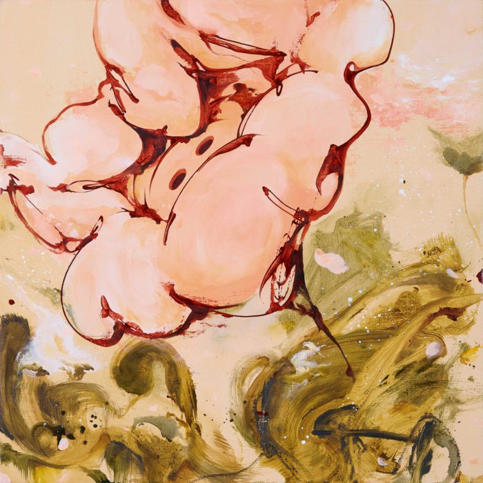 HANA-MI_02, Oil and oil stick on canvas (C)︎SHUN SUDO