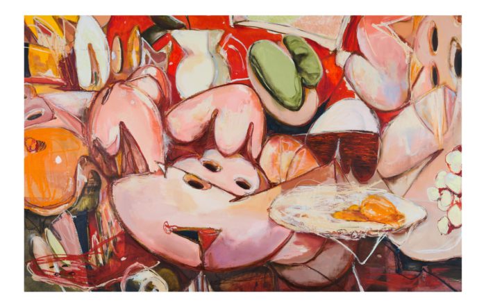 The Sketch, Oil and oil stick on canvas (C)︎SHUN SUDO