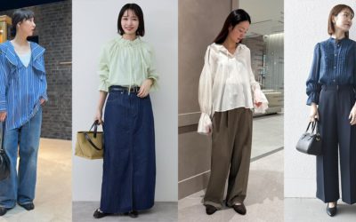 「甘すぎない」が今の気分　オフィスでも浮かない、進化系フリルブラウスの着こなし術