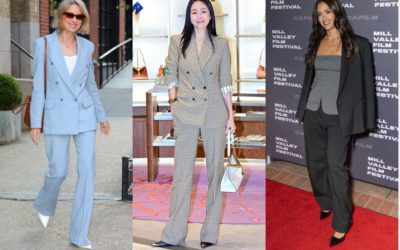 パンツスーツ、世界の名優らの着こなし　アレンジ技に