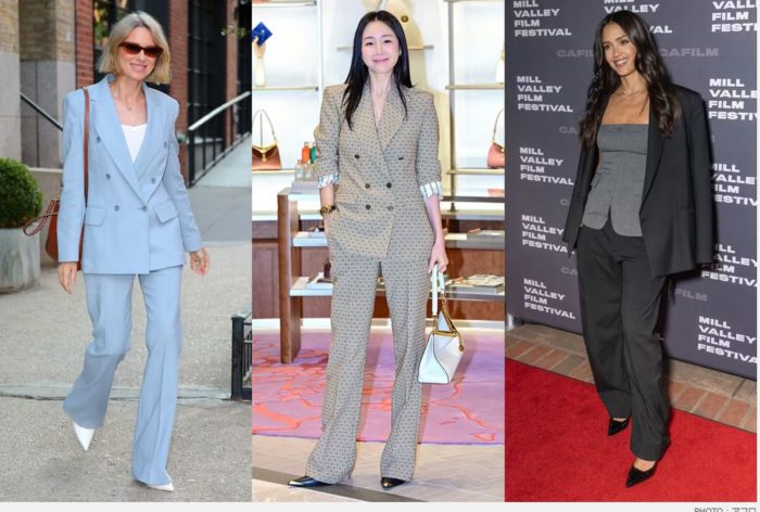 パンツスーツ、世界の名優らの着こなし　アレンジ技に