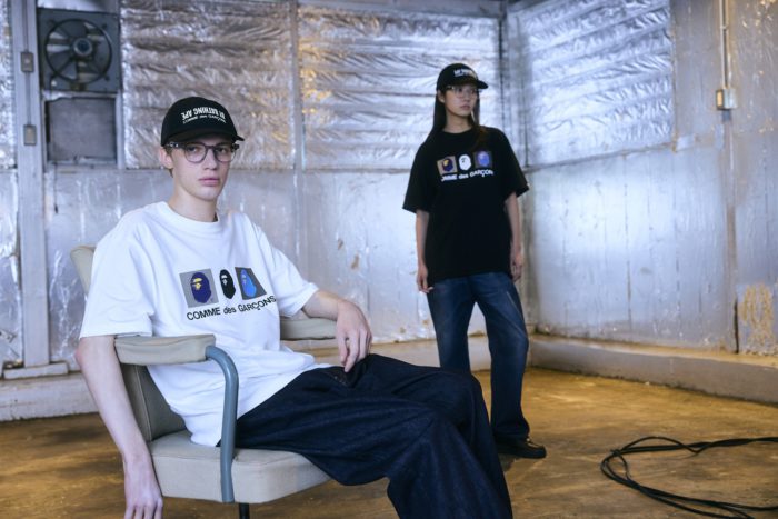 「A BATHING APE® × COMME des GARÇONS」