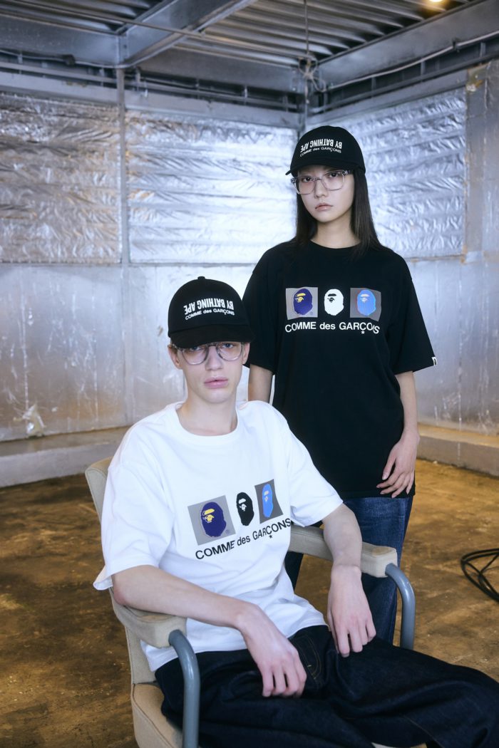「A BATHING APE® × COMME des GARÇONS」