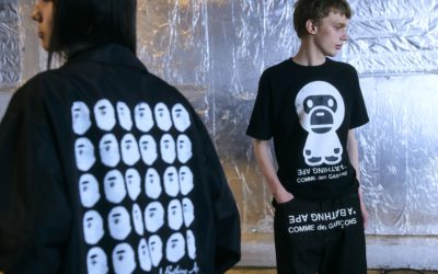 「A BATHING APE® × COMME des GARÇONS」、限定カプセルコレクション発売　ポップアートの視点で再解釈