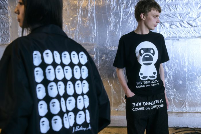 「A BATHING APE® × COMME des GARÇONS」