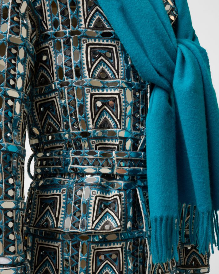 Men’s mirror-embroidered trench coat_ Autumn_Winter 2015