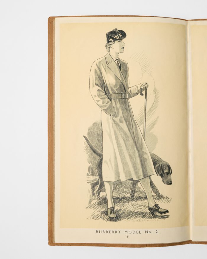 A womenswear catalogue featuring trench coats_1937–44